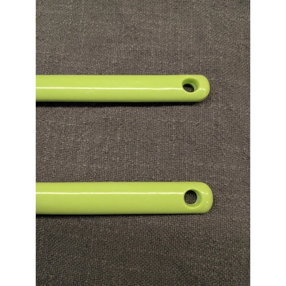 Lime Green Melamine Salad Servers Set Serving Spoon and Fork Heat Resistant